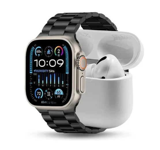 Crown Ultra 3 Smart Watch with ear-birds and 7 Strips